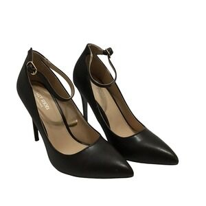 Women's Daily Shoes San‎ Francisco Brown Faux Suede Stiletto Ankle Strap Sz7M...